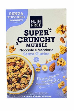 Super crunchy muesli nocciole e mandorle senza zuccheri aggiunti gr 300 Nutrifree