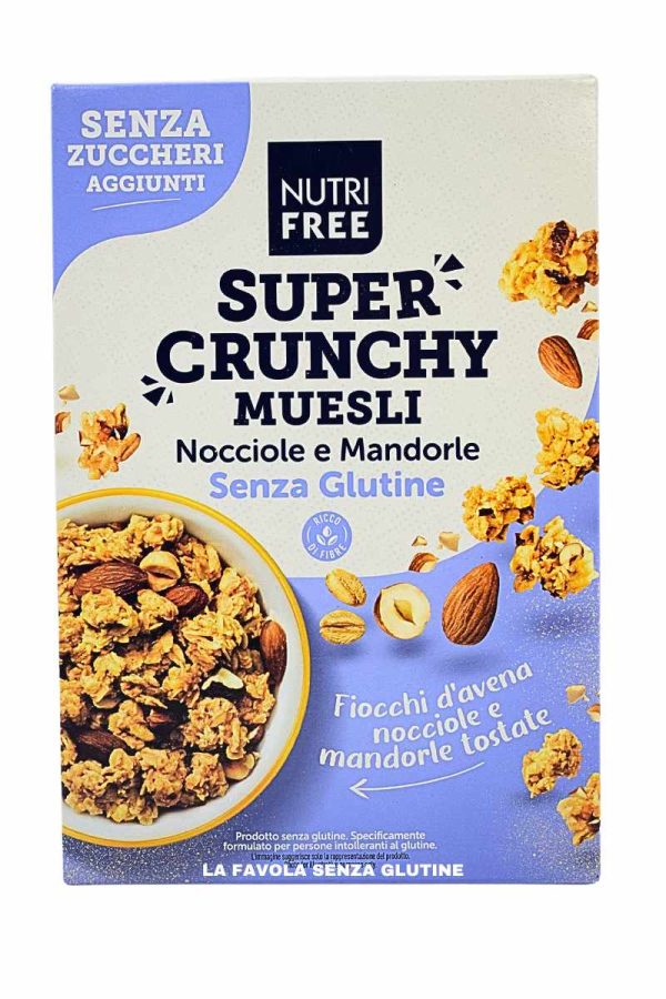 Super crunchy muesli nocciole e mandorle senza zuccheri aggiunti gr 300 Nutrifree