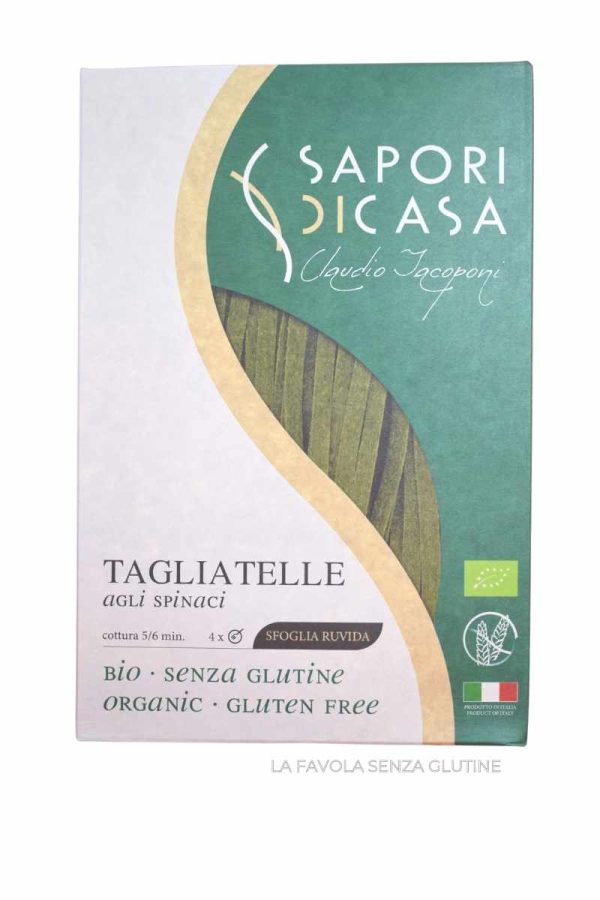 Tagliatelle agli spinaci bio gr 250 Sapori di Casa