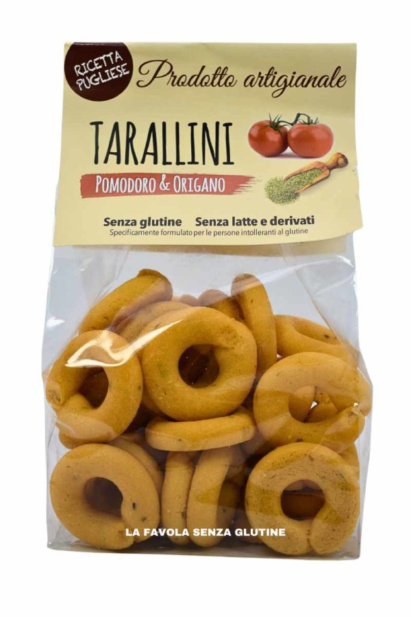 Tarallini gusto pomodoro e origano senza lattosio gr 150 Fornoo