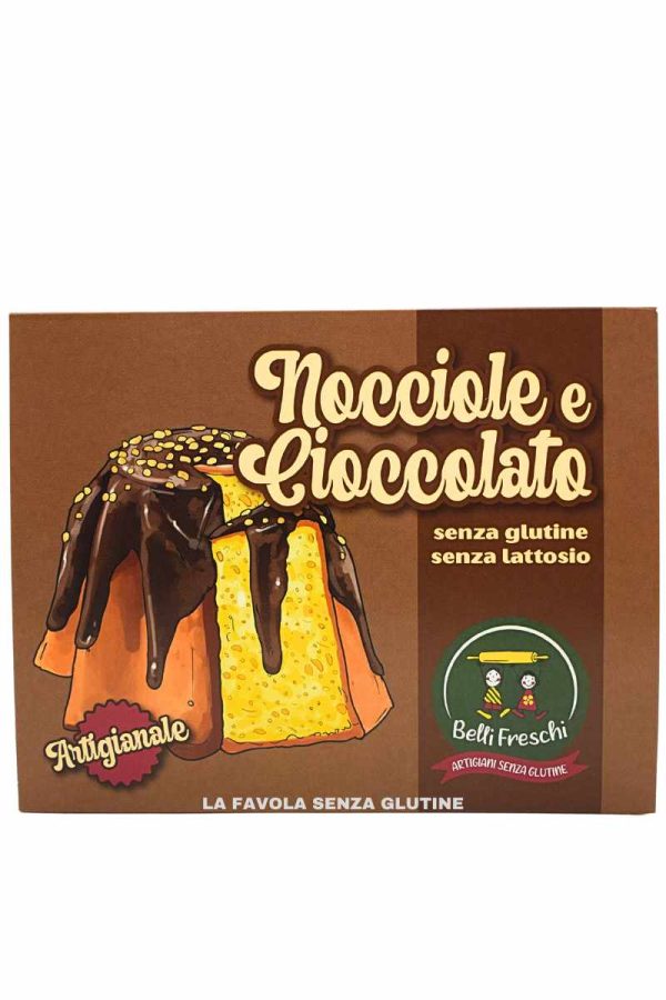 Nocciole e cioccolato artigianale senza lattosio gr 500 Belli Freschi