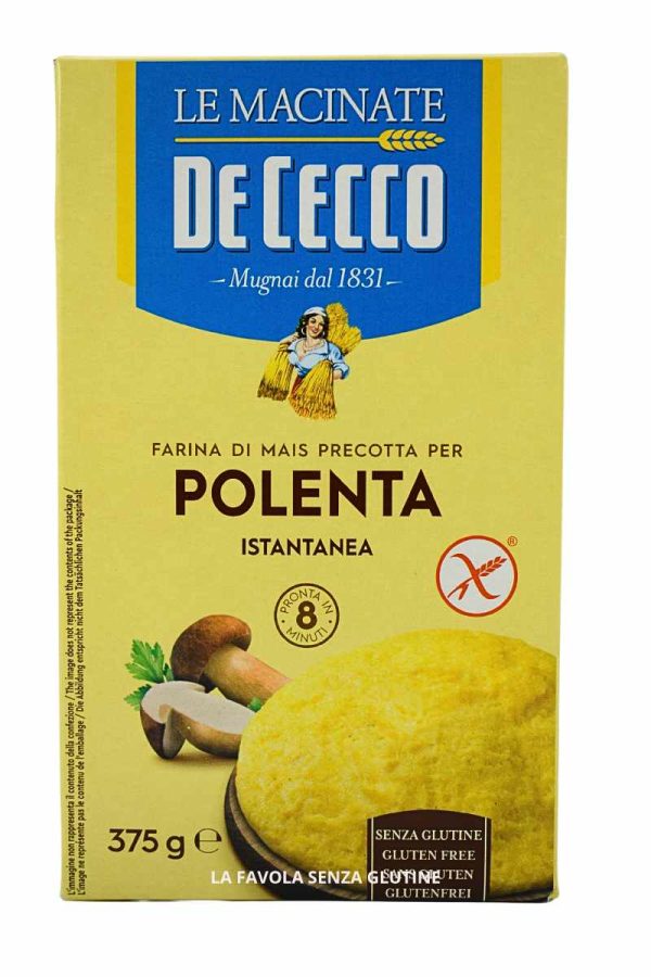Farina di mais precotta per polenta istantanea gr 375 De Cecco