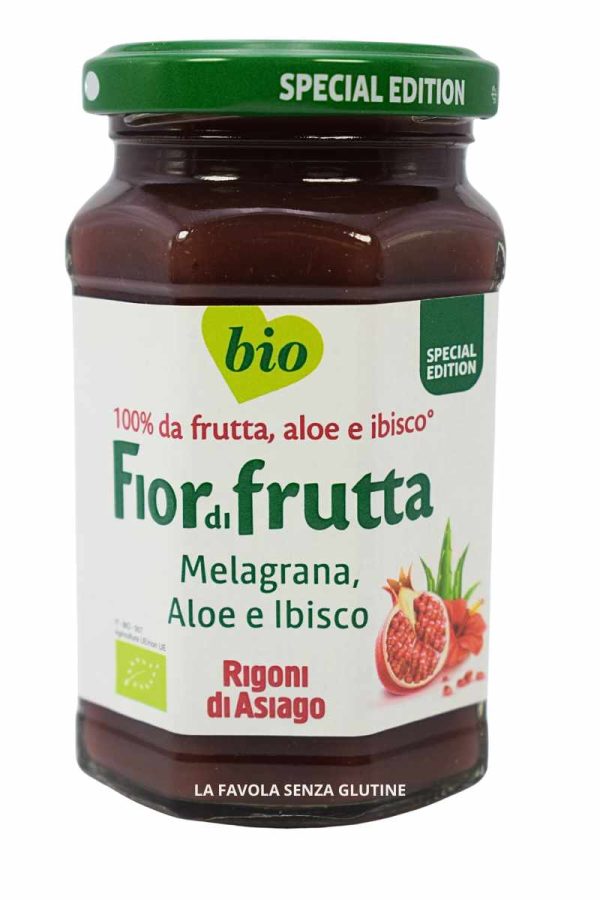 Preparazione bio gusto melagrana, aloe e ibisco vegan gr 250 Rigoni di Asiago