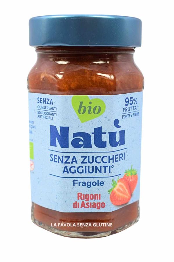 Preparazione natù bio gusto fragole senza zuccheri aggiunti vegan gr 240 Rigoni di Asiago