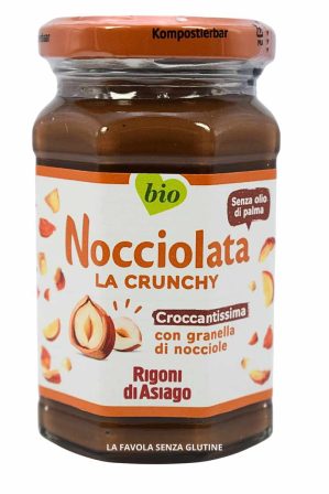 Nocciolata la crunchy croccantissima con granella di nocciole bio gr 250 Rigoni di Asiago