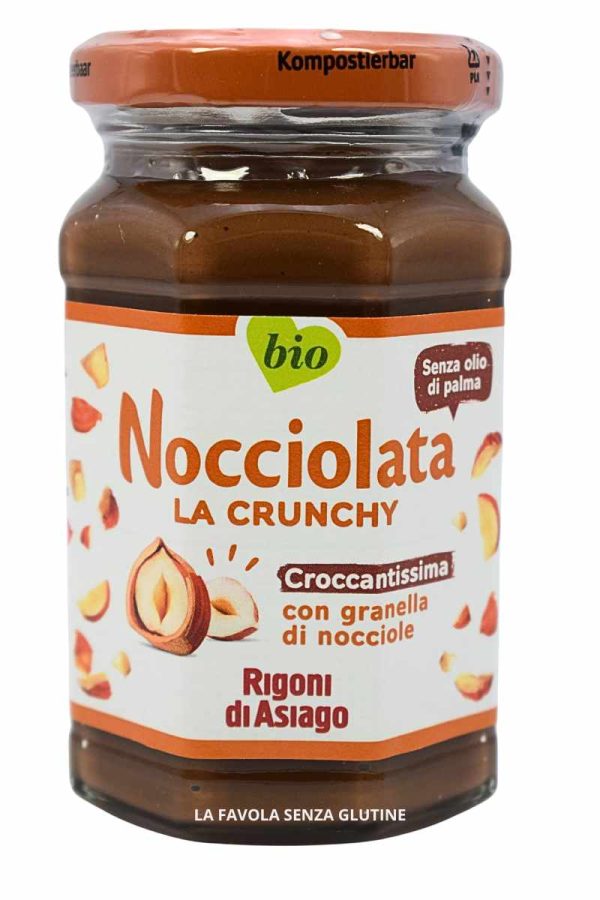 Nocciolata la crunchy croccantissima con granella di nocciole bio gr 250 Rigoni di Asiago