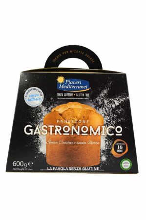 Panettone gastronomico senza lattosio gr 600 Piaceri Mediterranei