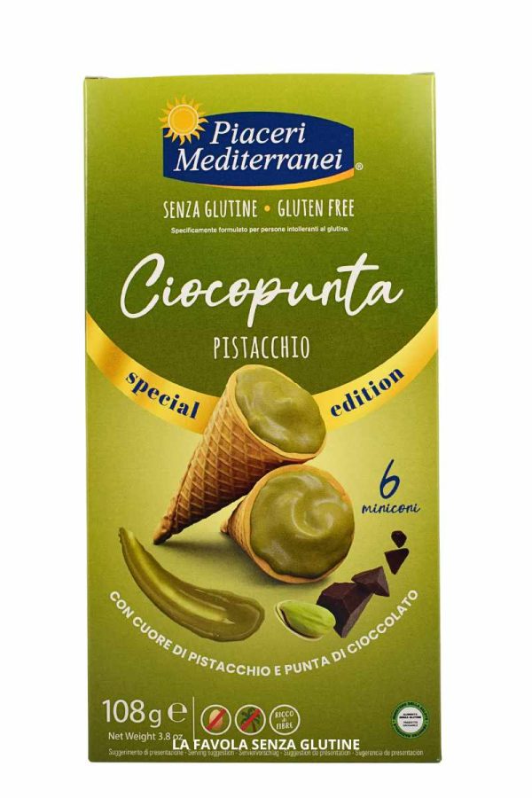 Ciocopunta con cuore di pistacchio e punta di cioccolato 108 gr Piaceri mediterranei