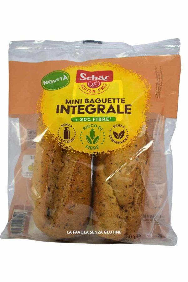 Mini baguette integrale senza lattosio 150 gr Schar