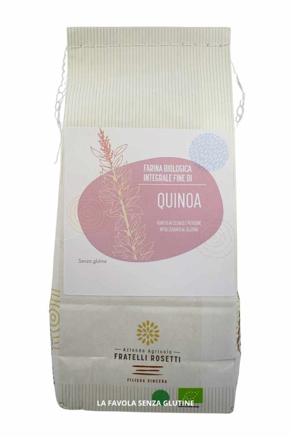 Farina integrale fine di quinoa BIO gr 500 Fratelli Rosetti