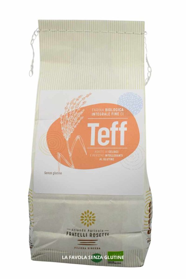 Farina integrale fine di teff BIO gr 500 Fratelli Rosetti
