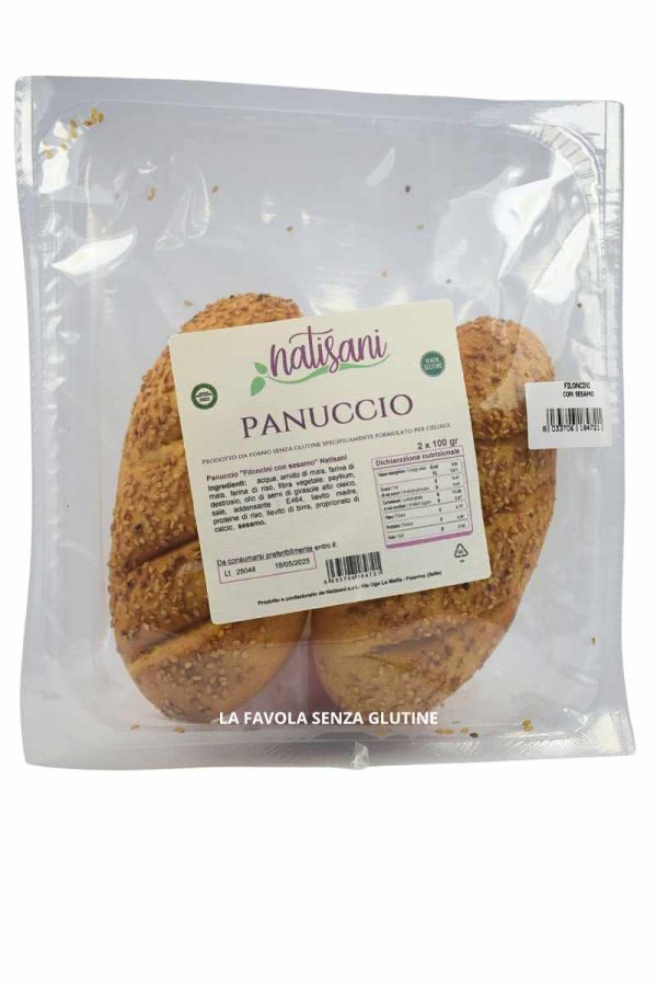 Panuccio filoncini con sesamo gr 100x2 Natisani