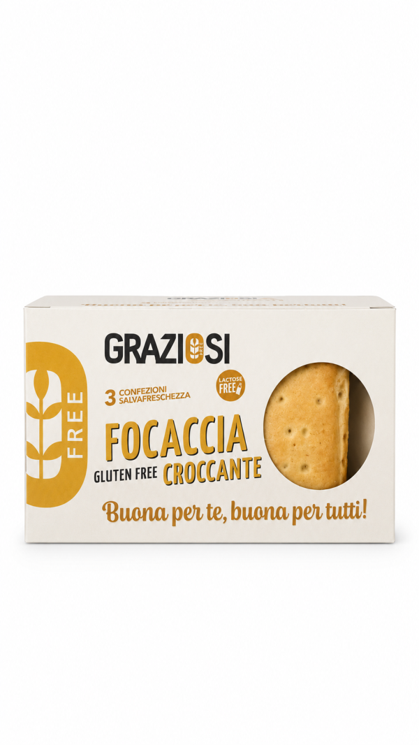 Focaccia croccante gr 220 Laboratorio Graziosi