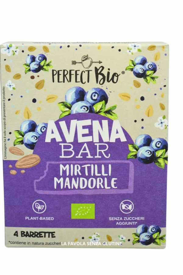 Barrette avena bar gusto mirtilli e mandorle gr 35x4 Perfect Bio