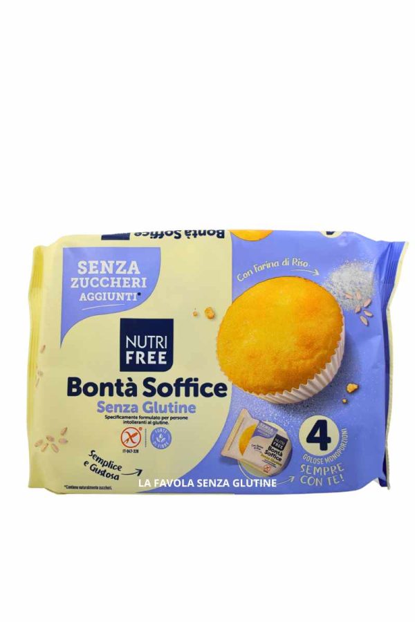 Bontà soffice con farina di riso senza zuccheri aggiunti gr 35x4 Nutrifree