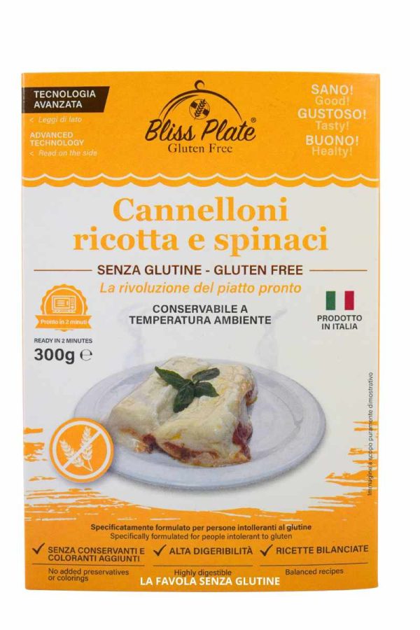 Cannelloni ricotta e spinaci gr 300 Bliss Plate