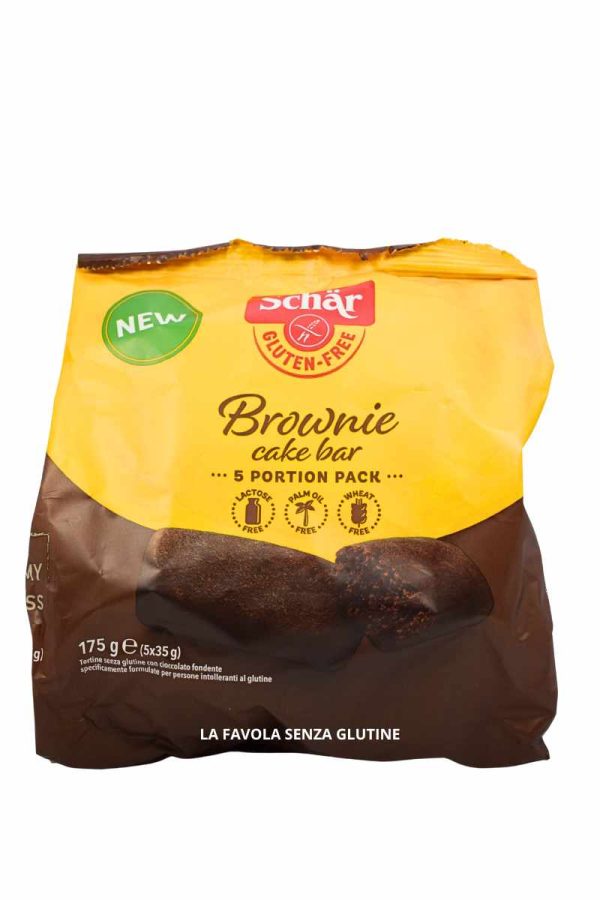 Brownie cake bar senza lattosio 5x35 gr Schar