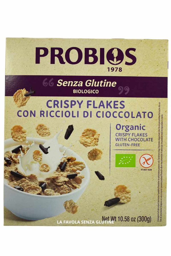 Crispy flakes con riccioli di cioccolato bio 300 gr Probios