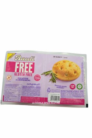 Focaccine al rosmarino con lievito madre gr 75x4 Bauli