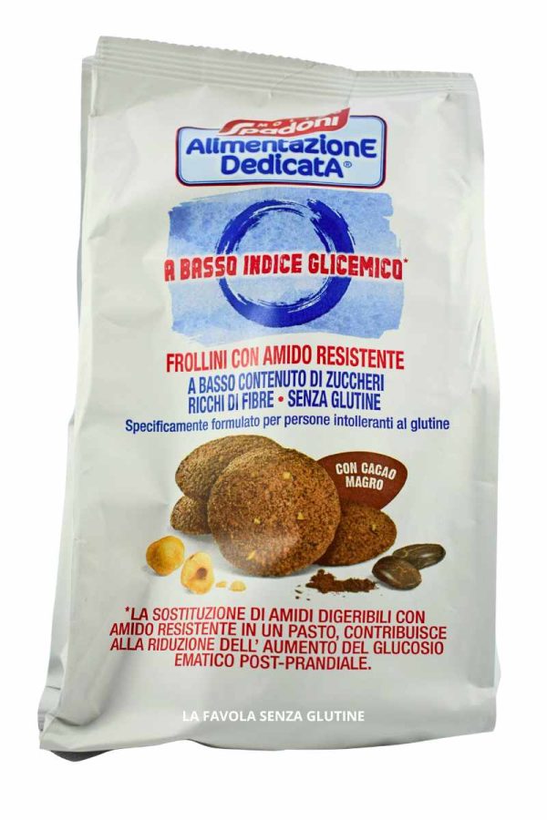 Frollini con cacao magro a basso contenuto di zuccheri gr 180 Molino Spadoni