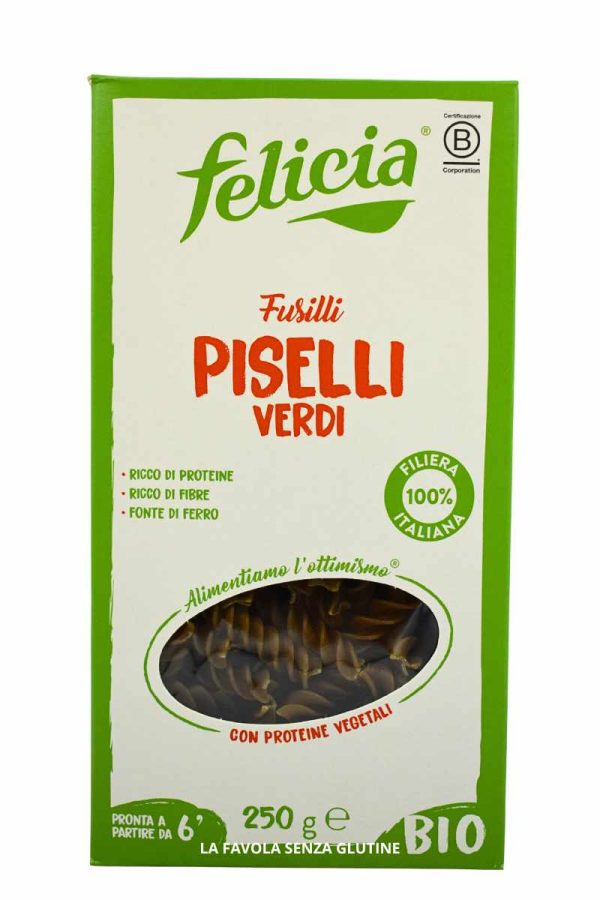 Fusilli ai piselli verdi gr 250 Felicia