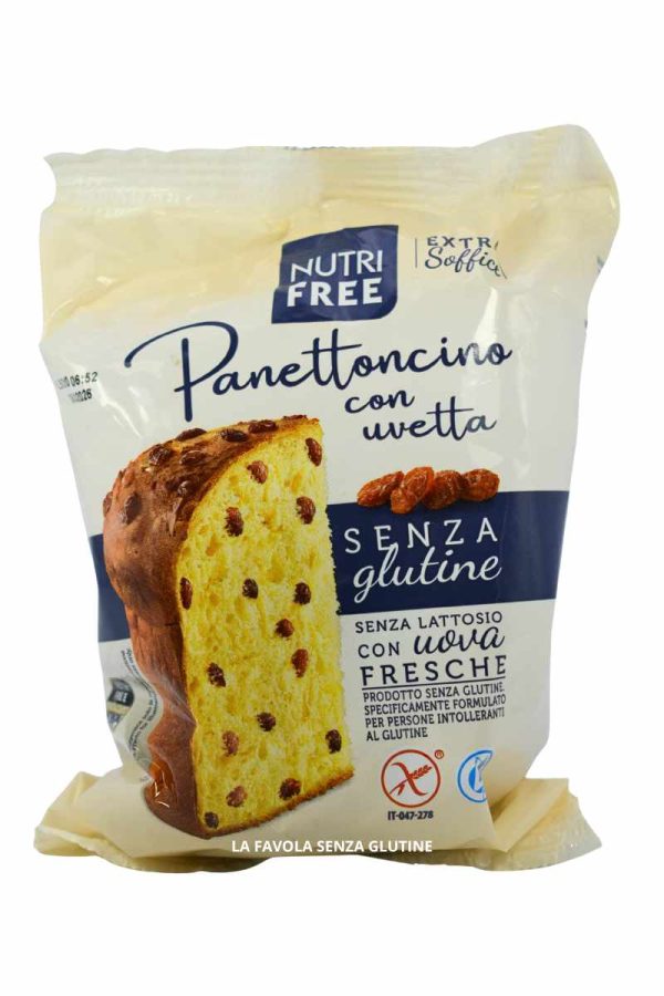 Panettoncino con uvetta senza lattosio gr 100 Nutrifree