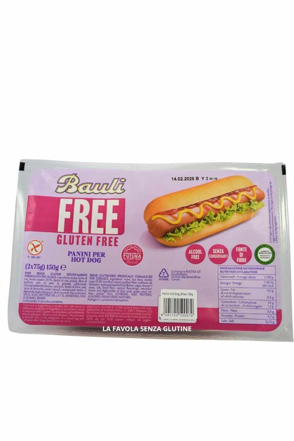 Panini per hot dog con lievito madre gr 75x2 Bauli