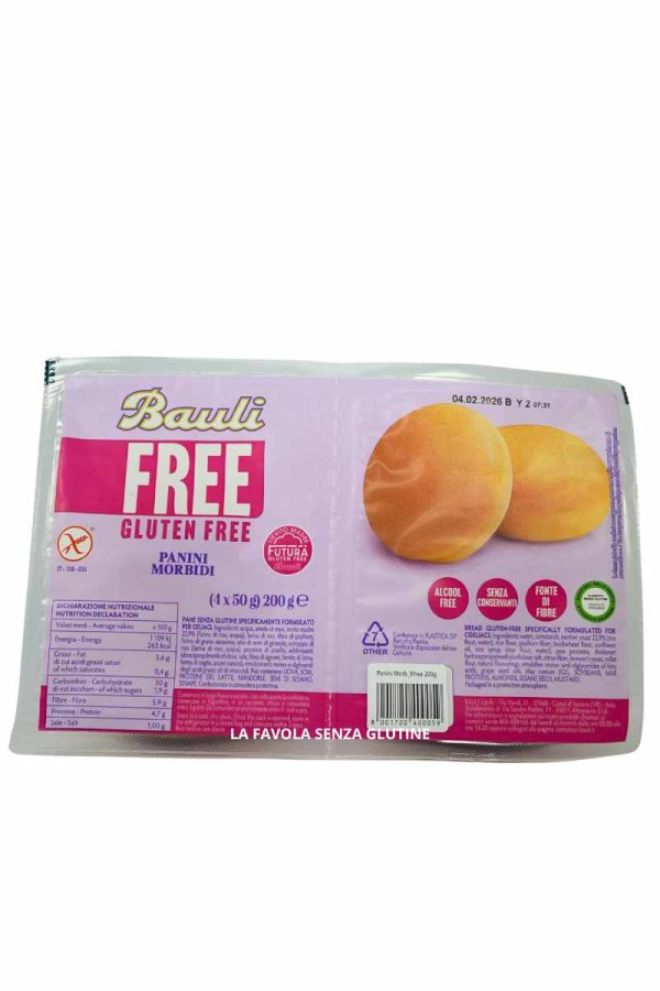Panini morbidi con lievito madre gr 50x4 Bauli