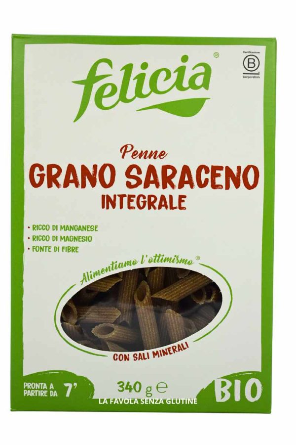 Penne al grano saraceno integrale gr 340 Felicia