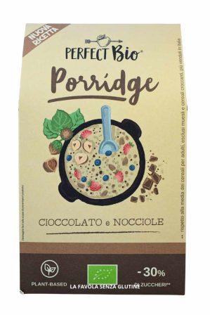 Porridge bio cioccolato e nocciole gr 250 Perfect Bio