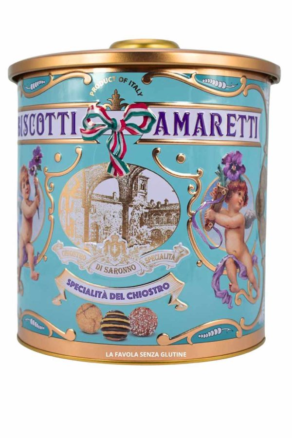 amaretti-artigianali-latta-chiostrodisaronno Amaretti artigianali con latta gr 150 Chiostro di Saronno