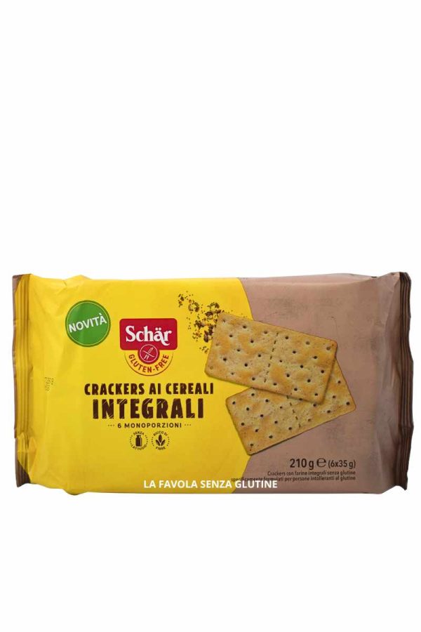 Crackers ai cereali integrali senza lattosio gr 35x6 Schar