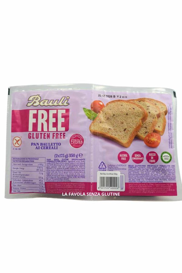 Pan bauletto ai cereali con lievito madre gr 310 Bauli