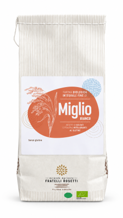 Farina integrale fine di miglio bianco BIO gr 500 Fratelli Rosetti