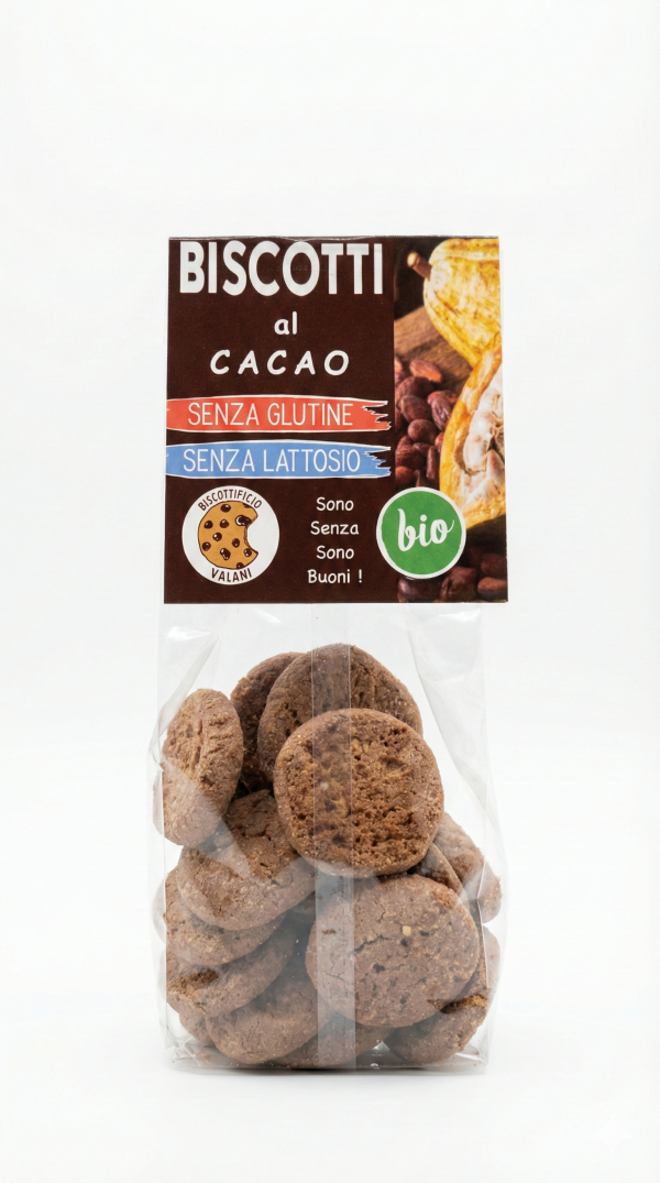 Biscotti al cacao VEGAN BIO gr 200 Biscottificio Vaiani