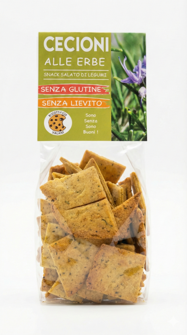 Cecioni alle erbe VEGAN gr 200 Biscottificio Vaiani