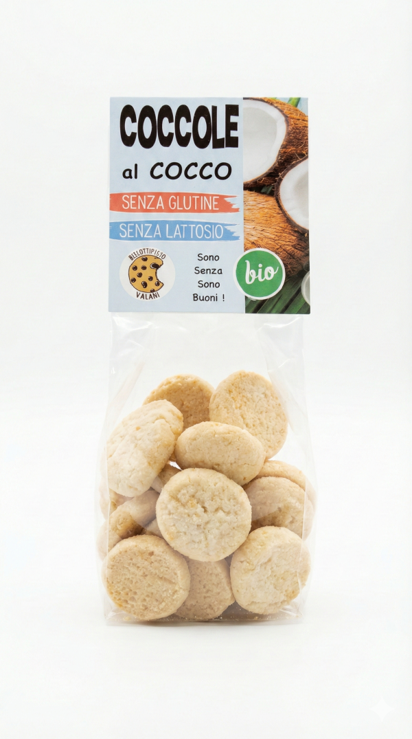 Coccole al cocco VEGAN BIO gr 200 Biscottificio Vaiani