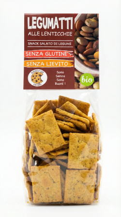 Legumatti alle lenticchie VEGAN BIO gr 200 Biscottificio Vaiani