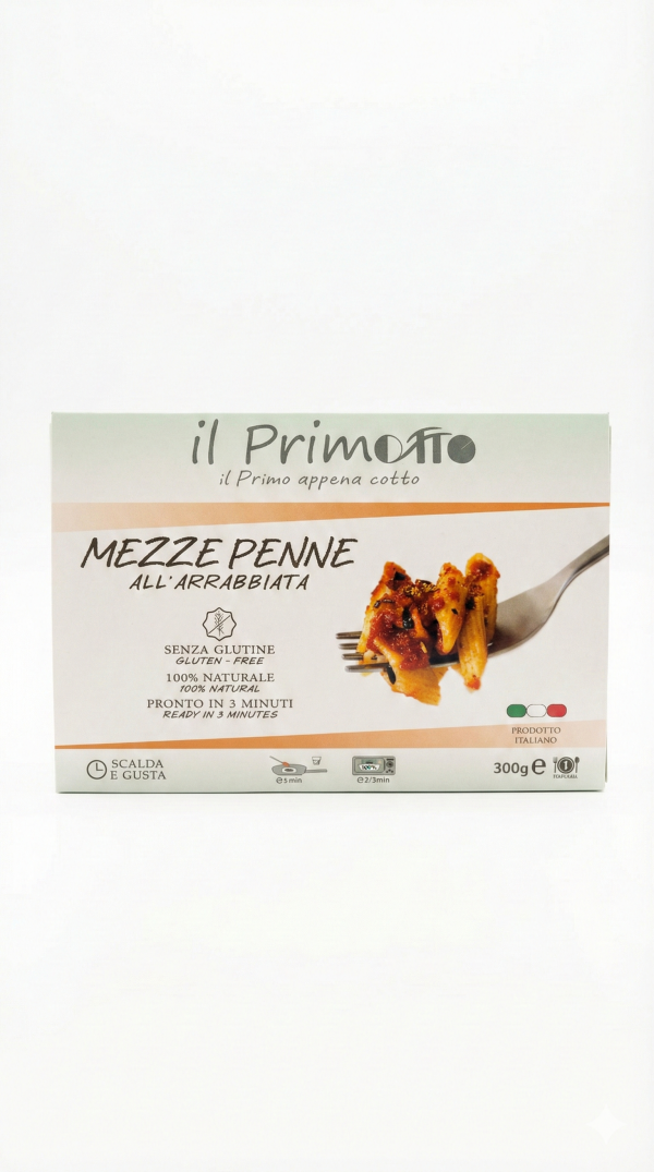 Mezze penne all'arrabbiata gr 300 Il Primotto