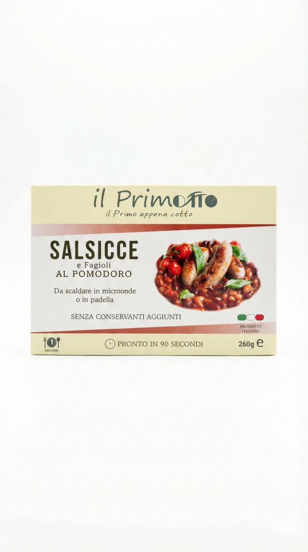Salsicce e fagioli al pomodoro gr 260 Il Primotto