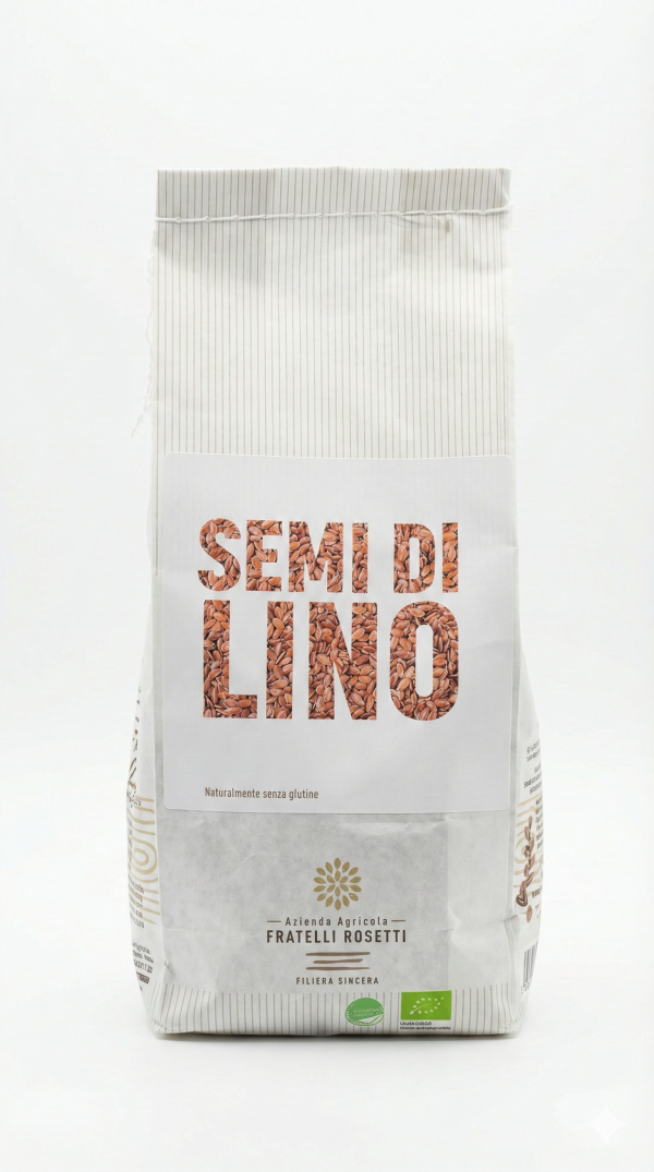 Semi di lino BIO gr 500 Fratelli Rosetti