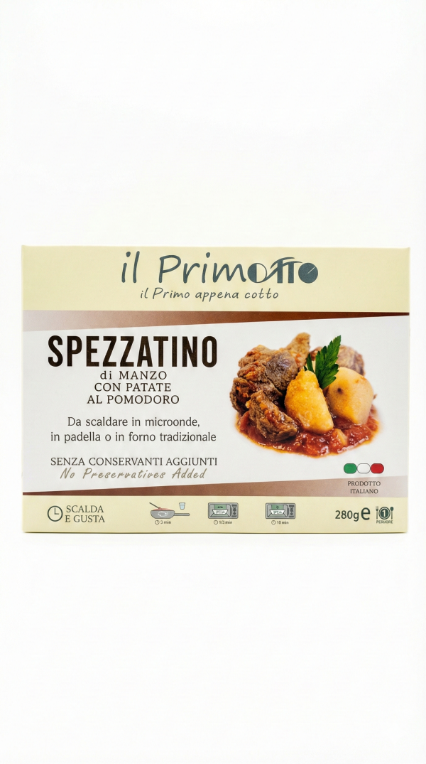 Spezzatino di manzo con patate al pomodoro gr 280 Il Primotto