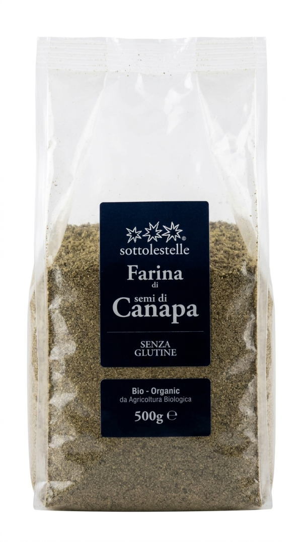 Farina di semi di canapa BIO gr 500 Sottolestelle