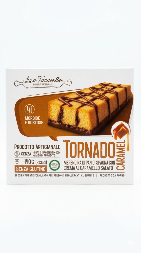 Tornado al caramello salato gr 35x4 Luca Tomasello