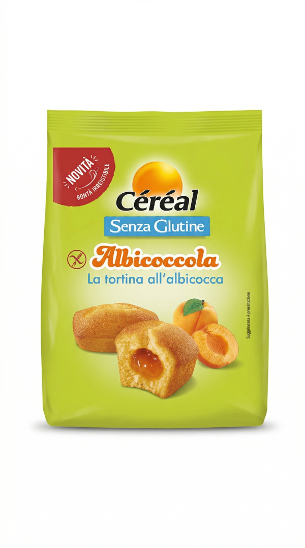 Albicoccola tortina all'albicocca senza lattosio gr 175 Cereal