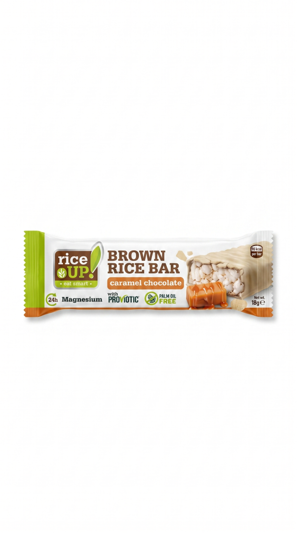 Brown rice bar caramel chocolate gr 18 Rice Up