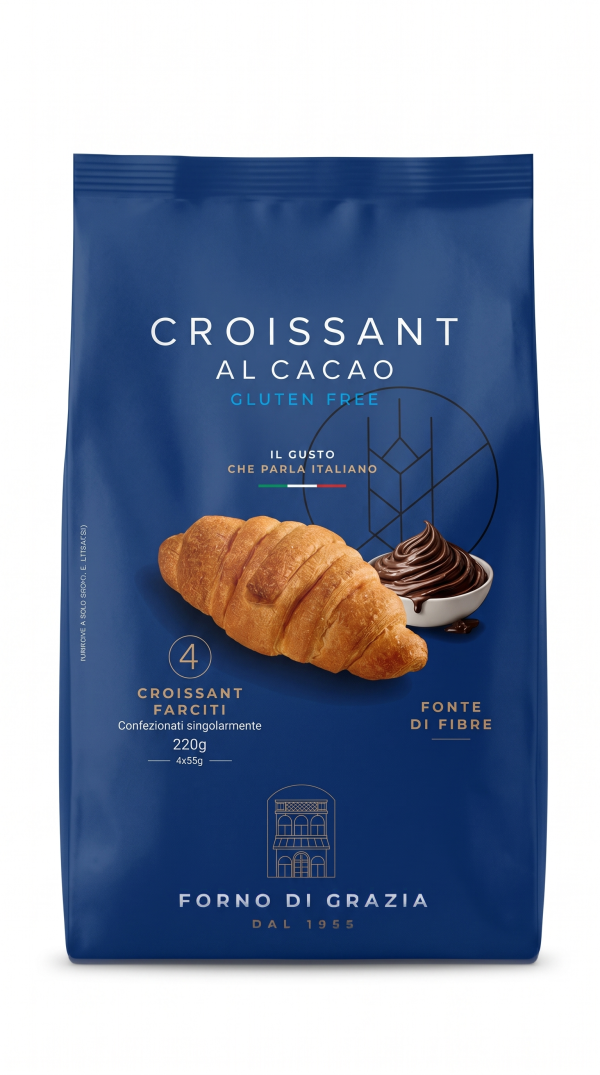 Croissant farciti al cacao gr 55x4 Forno di Grazia
