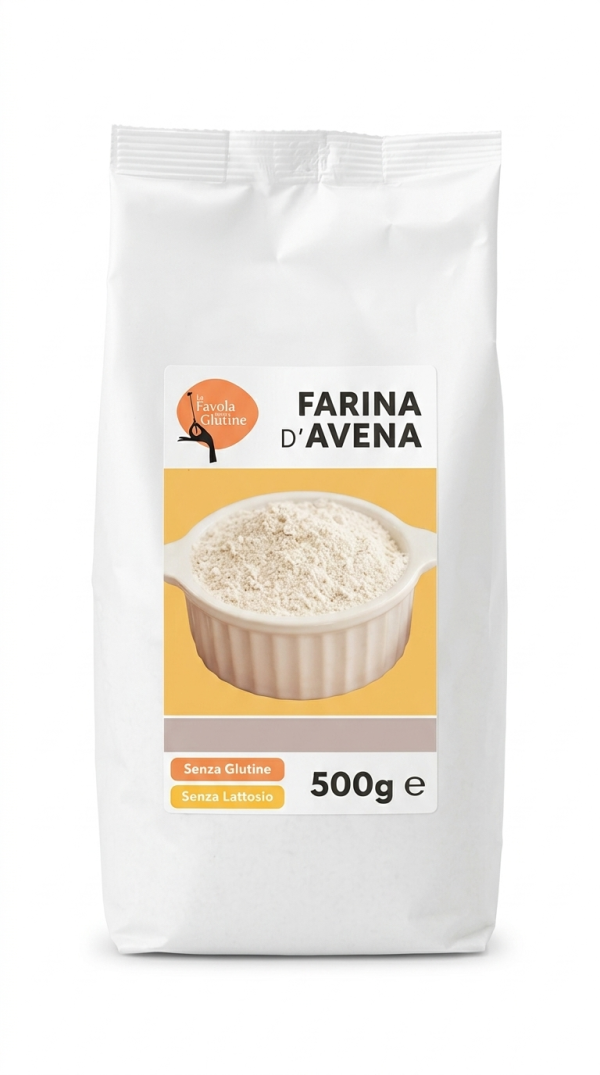Farina di avena senza lattosio gr 500 La Favola Senza Glutine