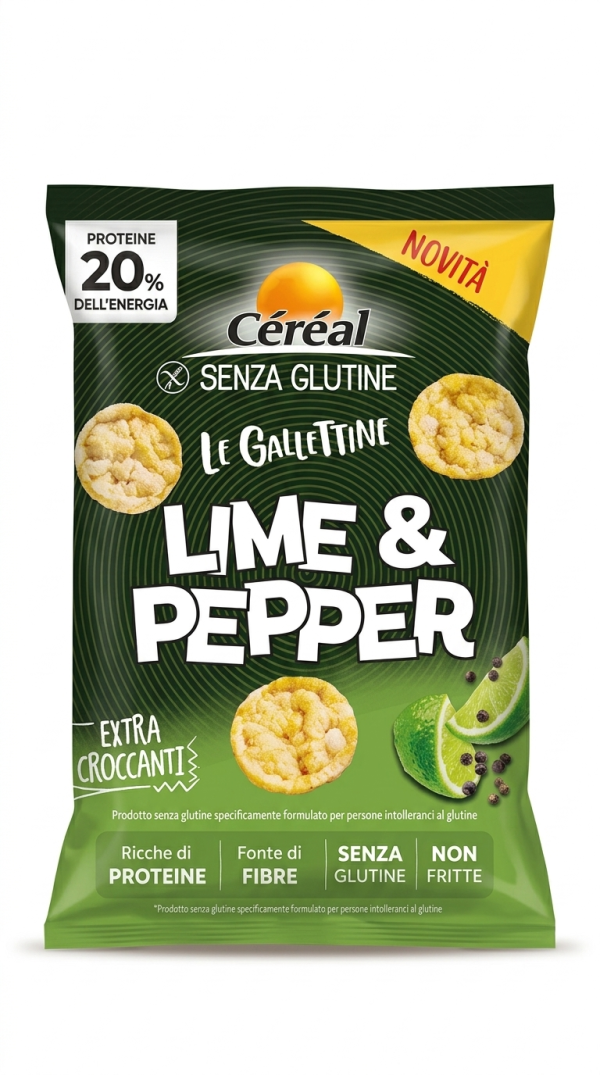 Le gallettine gusto lime e pepe gr 60 Céréal