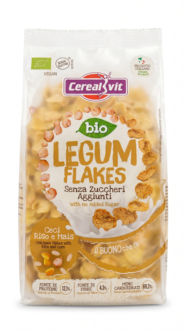 Legum flakes ceci riso e mais VEGAN BIO senza zuccheri aggiunti gr 200 Cerealvit